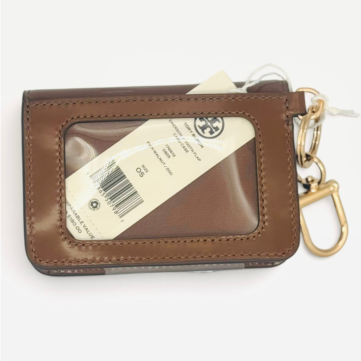Tory Burch Emerson Card Case Walnut