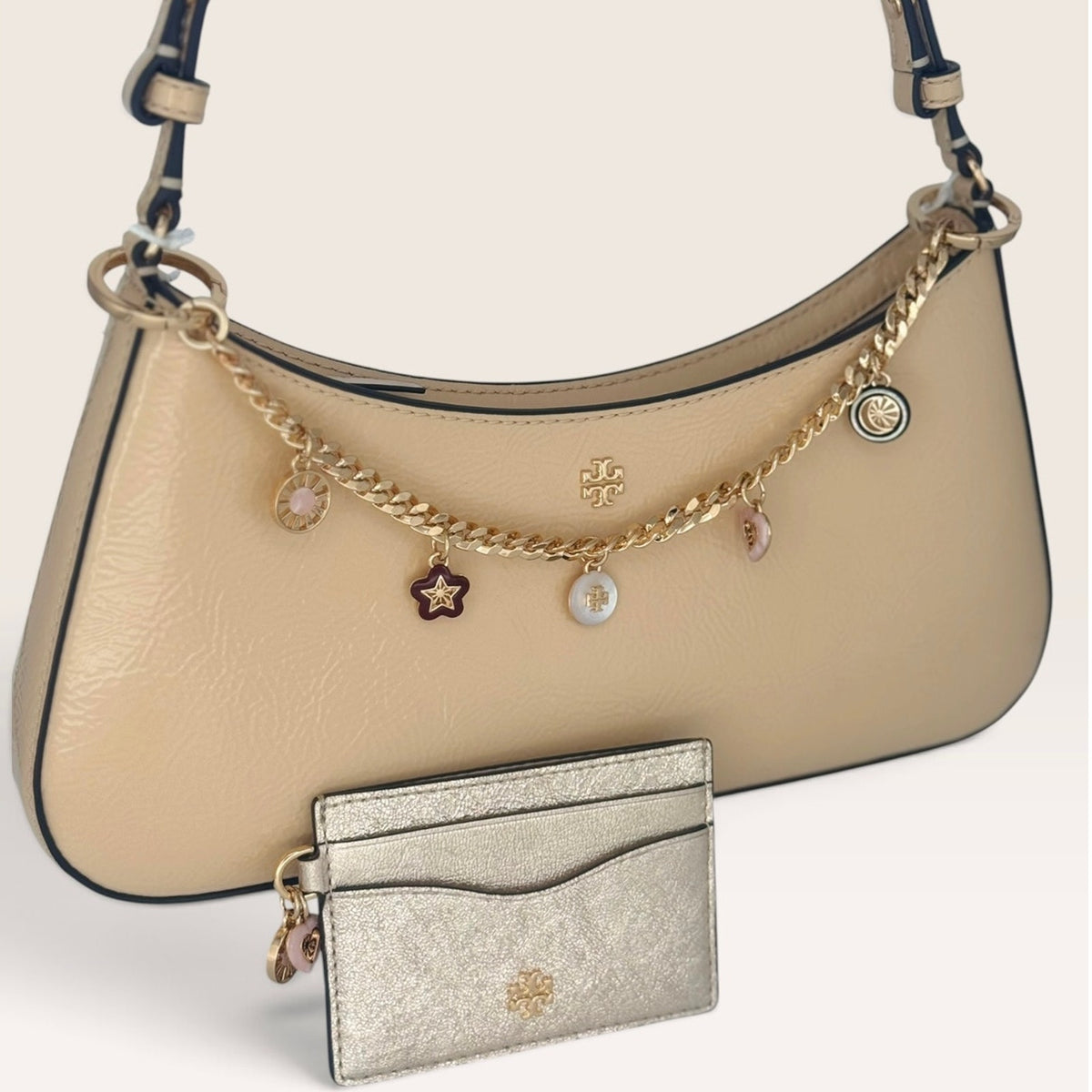 Tory Burch Emerson Charm Bag Matching Set Soft Serve