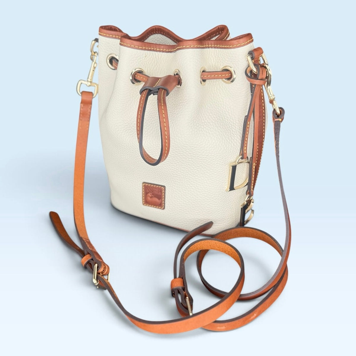 Dooney & Bourke Mini Drawstring Bucket Bone