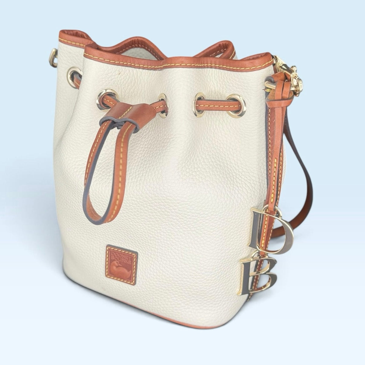 Dooney & Bourke Mini Drawstring Bucket Bone